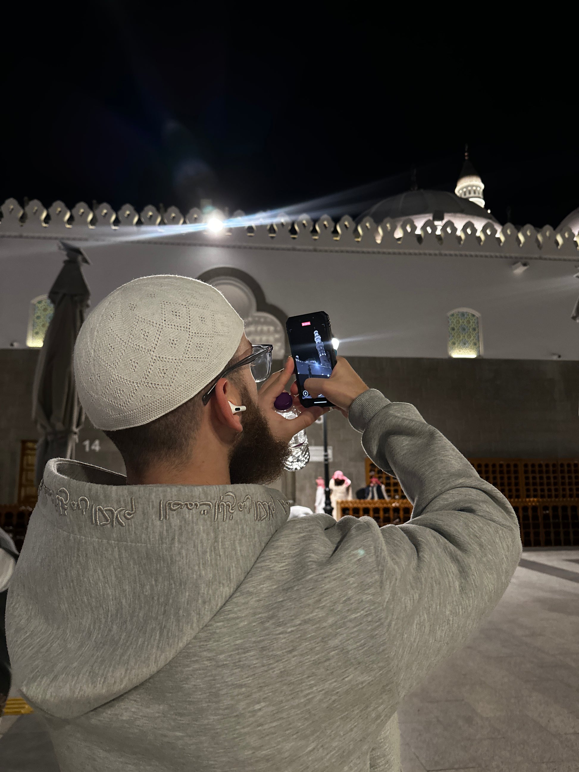 Grey Signature Zip-Up Hoodie